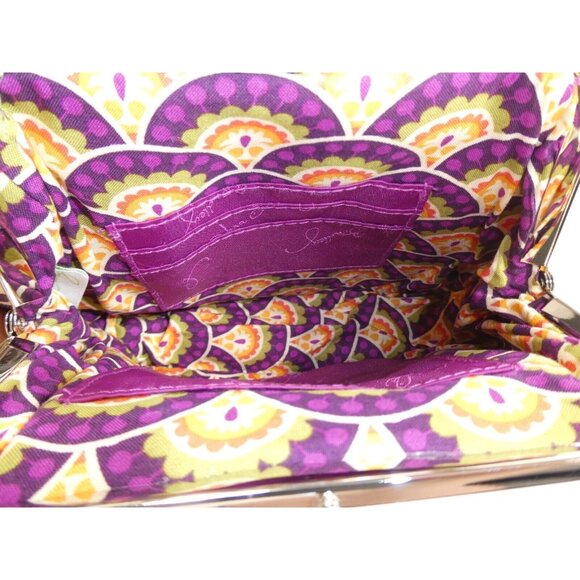 Vera Bradley Plum Crazy Mini Frame Crossbody Purse NWT ~ Retired Pattern - Picture 9 of 12